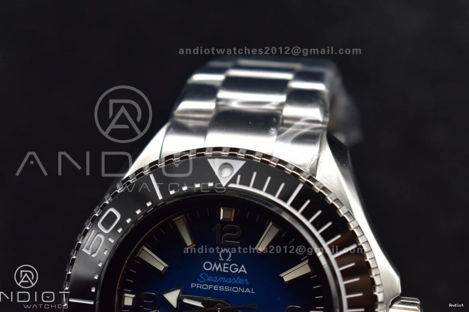 Ultra Dial 6000M Bezel SS A2824 1:1 Deep Bracelet Best Edition SS Ceramic Seamaster TF on Black Blue 1231